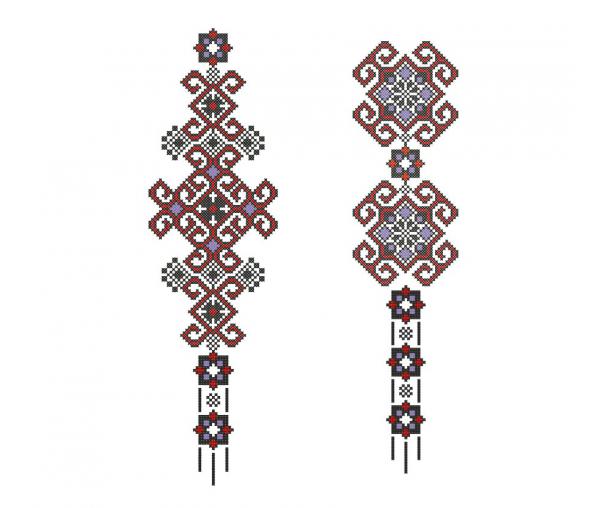 Елемент для одягу, дизайн вишивки хрестиком #NH_0293